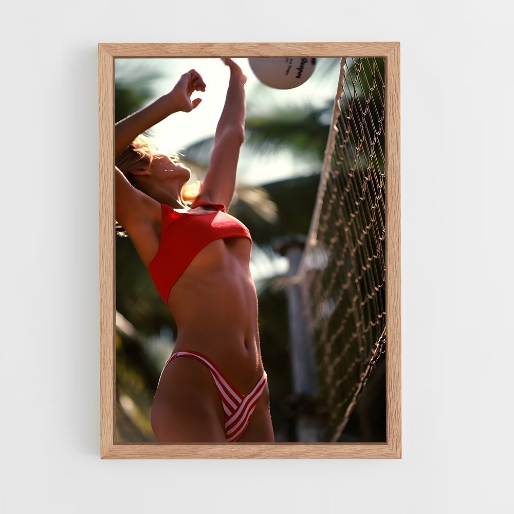 Poster Volley sur Plage – affiche Beach-volley (vue 4)
